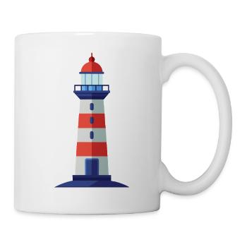 Leuchtturm - Tasse - Weiß - Rechts