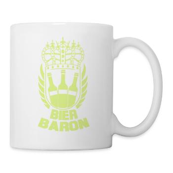 Bier Baron Kronenlogo - Tasse - Weiß - Rechts