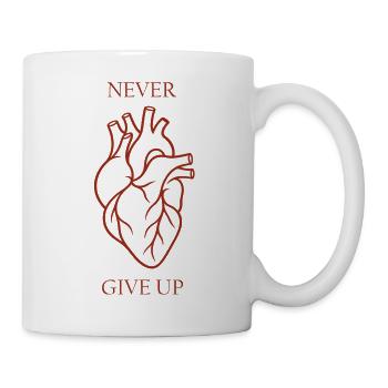 Rebel Heart gibt niemals auf - Tasse - Weiß - Rechts