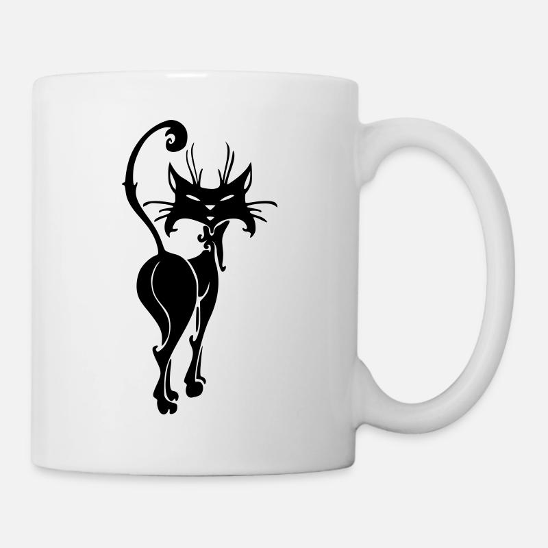 chat - Mug blanc - blanc