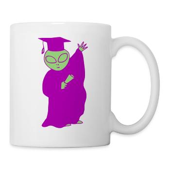 Graduation Alien - Mug - white - Right