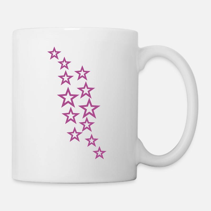 Sterne - Tasse - Weiß