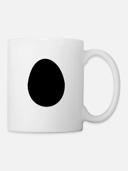 Ei Form - Tasse - Weiß