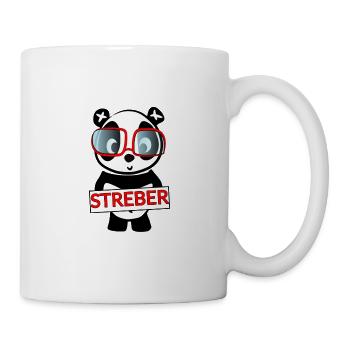 Nerd Panda Shirt Nerd Learning Pupils - Mug blanc - blanc - Droite