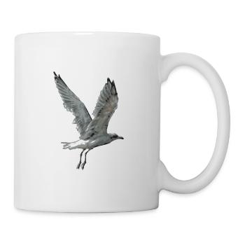 Les mouettes peuvent voler pendant des heures - Mug blanc - blanc - Droite