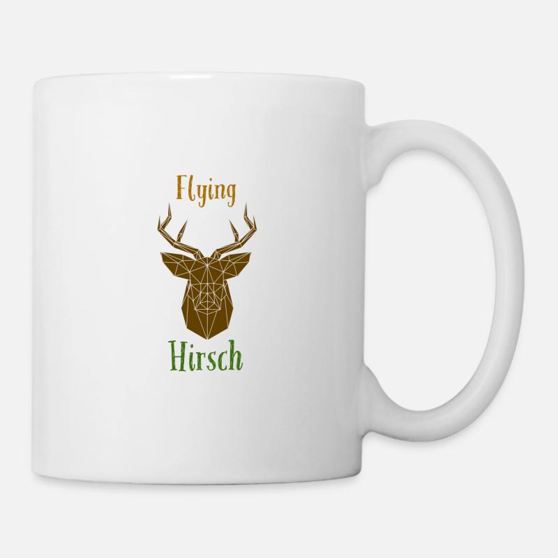 Flying Hirsch - Tasse - Weiß