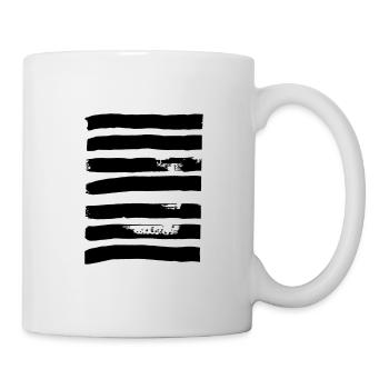 Linien dick - Tasse - Weiß - Rechts