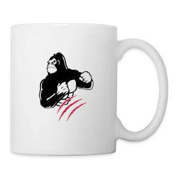 gorilla claw - Mug - white - Right