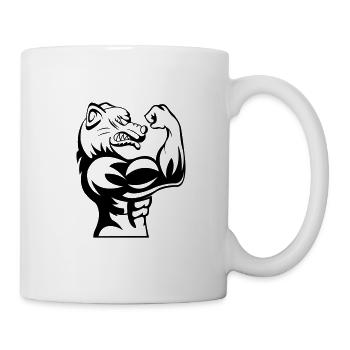 strong dog 001 - Tasse - Weiß - Rechts