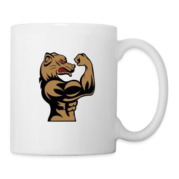 strong dog 002 - Tasse - Weiß - Rechts