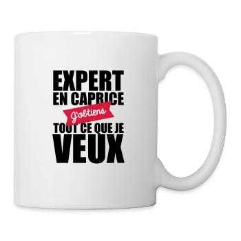 caprice expert i get everything i want - Mug - white - Right
