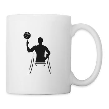 Rollstuhlbasketball - Tasse - Weiß - Rechts
