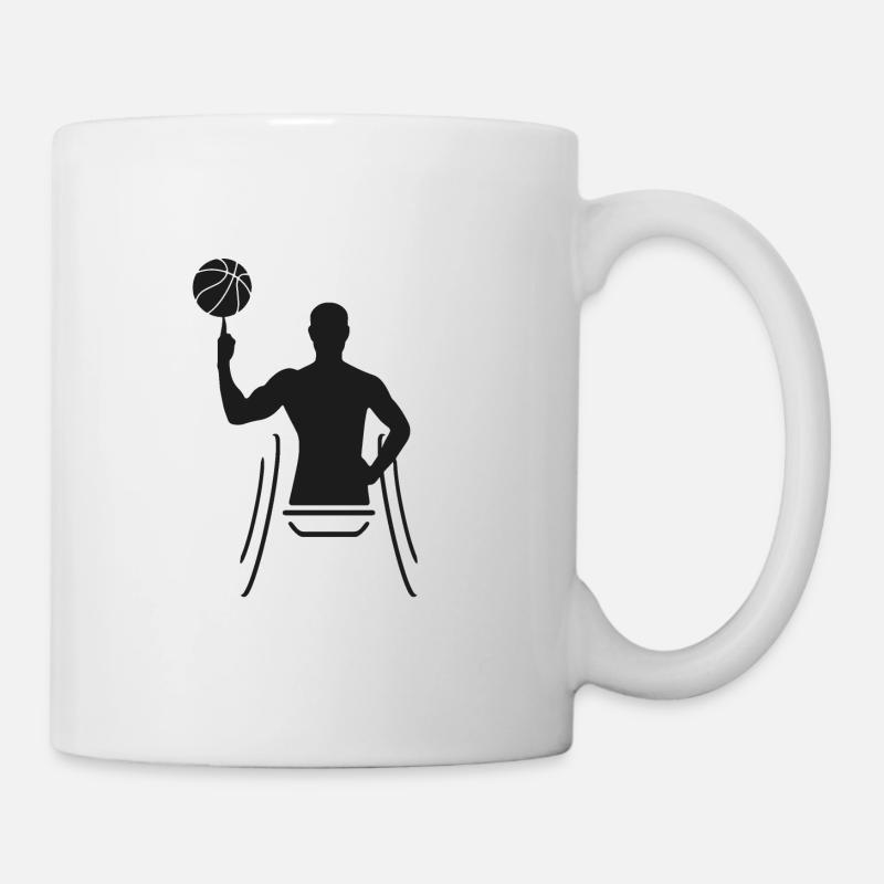 Rollstuhlbasketball - Tasse - Weiß