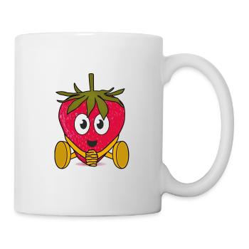 Süße Erdbeer 2 - Tasse - Weiß - Rechts