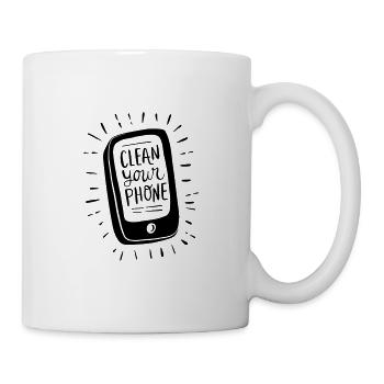 Clean your Phone!! - Mug - white - Right
