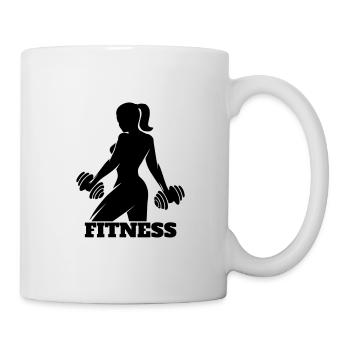 Fitness gym gym gym fitness center - Mug - white - Right