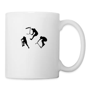 Stuntscooter Tricks - Tasse - Weiß - Rechts