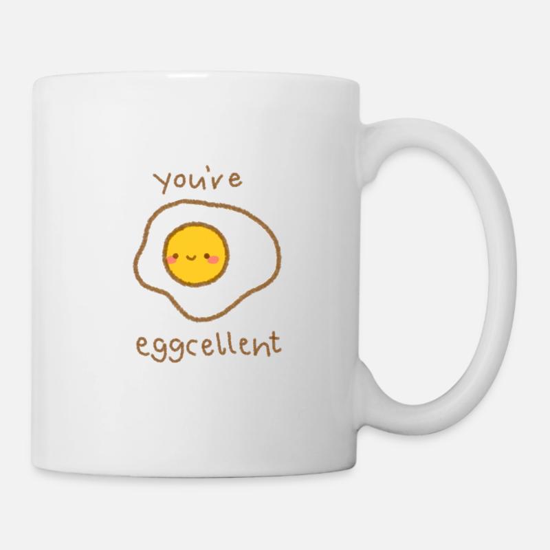 you're eggcellent - Mug - white