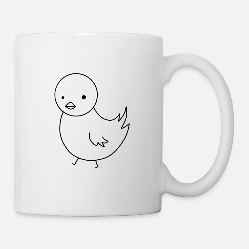 Küken Comic - Tasse - Weiß