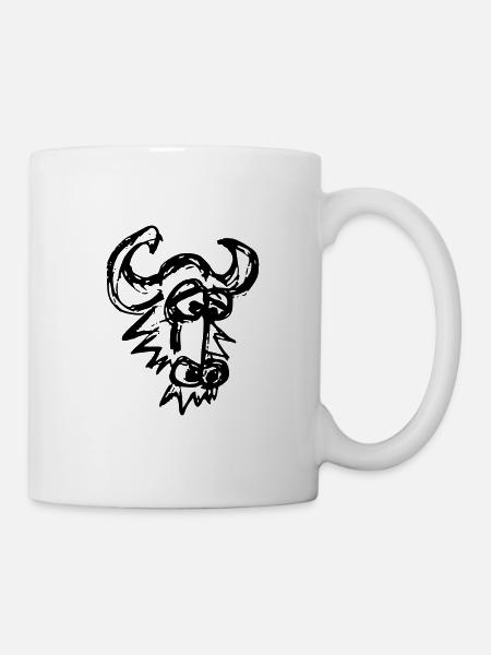 GNU 002 - Mug blanc - blanc