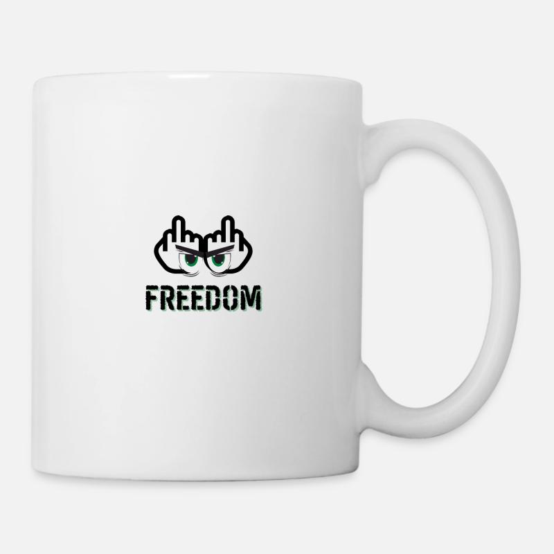 FREEDOM - Mug blanc - blanc