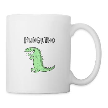 HUNGRINO le dinosaure affamé - Mug blanc - blanc - Droite