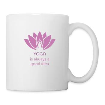Yoga - Mug blanc - blanc - Droite