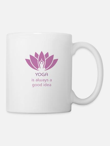 Yoga - Tasse - Weiß