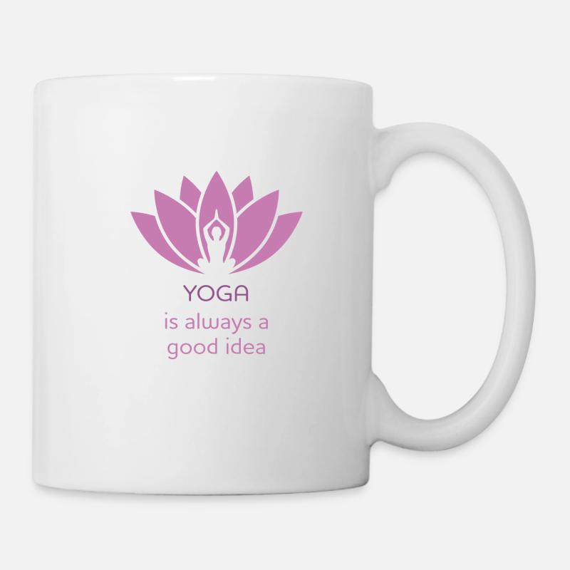 Yoga - Tasse - Weiß