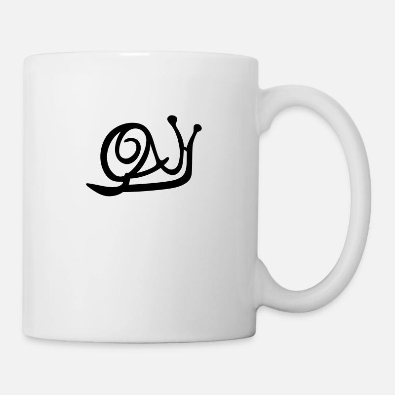 Black Snail Jardin heureux - Mug blanc - blanc