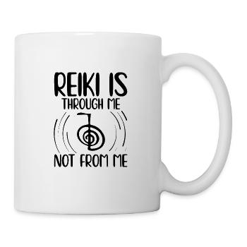 Idée cadeau de Reiki | Reiki Maître Yoga Méditer - Mug blanc - blanc - Droite