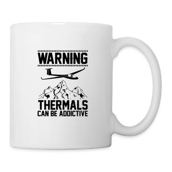 Mouches thermiques | Cadeaux planeurs planeurs - Mug blanc - blanc - Droite