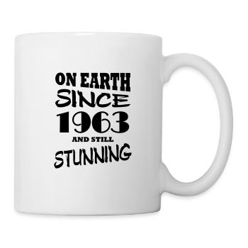 On earth since 1963 and still stunning - Mug - white - Right