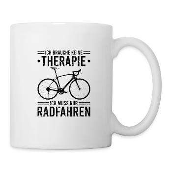 Fahhrad Fahren Radfahrer Radsport - Tasse - Weiß - Rechts