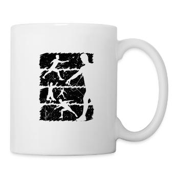 Badminton Player Badminton Racket - Mug - white - Right