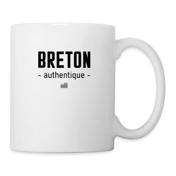 Breton authentique - Drapeau - Mug blanc - blanc - Droite