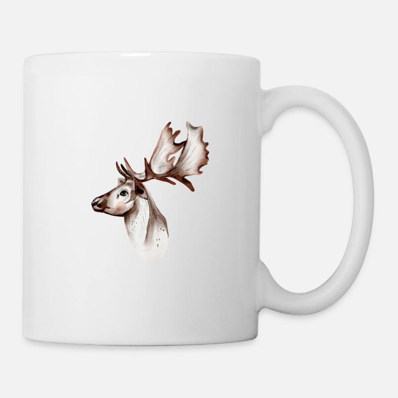 Hirsch - Tasse - Weiß