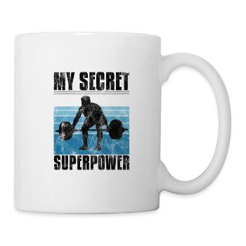 Bodybuilding is my secret superpower Bodybuilder - Tasse - Weiß - Rechts
