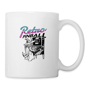Pinball Retro Arcade Flipper Wizard Extra Ball - Tasse - Weiß - Rechts