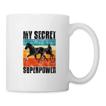 My Secret Superpower Trabrennen Trabreiter Sulky - Tasse - Weiß - Rechts