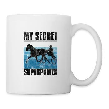 My Secret Superpower Trabrennen Trabreiter Sulky - Tasse - Weiß - Rechts