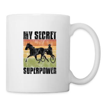 My Secret Superpower Trabrennen Trabreiter Sulky - Tasse - Weiß - Rechts