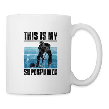 Curling is my Superpower Curler Eisstockschießen - Tasse - Weiß - Rechts