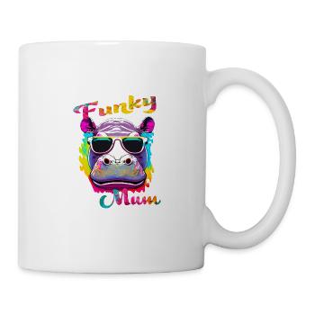Funky Mama. Geburtstag, Muttertag. - Tasse - Weiß - Rechts