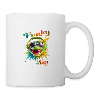 Funky Boy Crocodile - Mug - white - Right