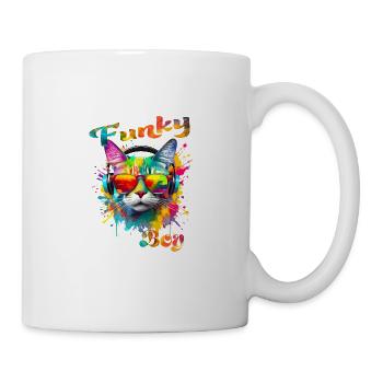 Funky Boy Chat - Mug blanc - blanc - Droite
