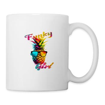 Funky Girl Pineapple - Mug - white - Right