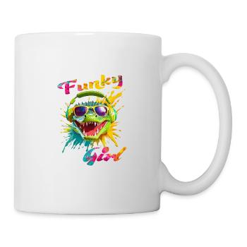 Funky Girl Crocodile - Mug - white - Right