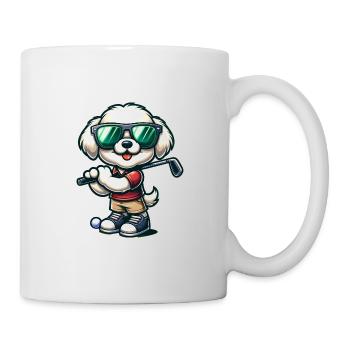 Bolonka Golfeurs Terrain de golf Propriétaires de chiens - Mug blanc - blanc - Droite