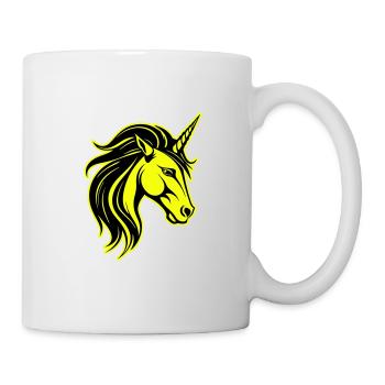 Unicorn Head Portrait Icon - Mug - white - Right